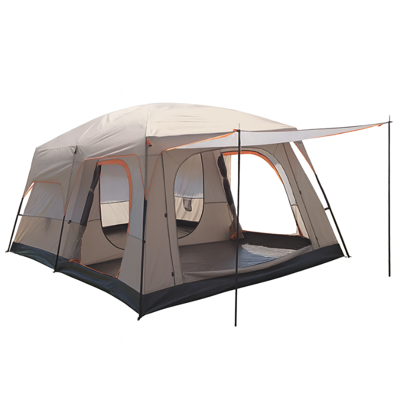 Outdoor Tent 2-4 Person Two-Bedroom Camping