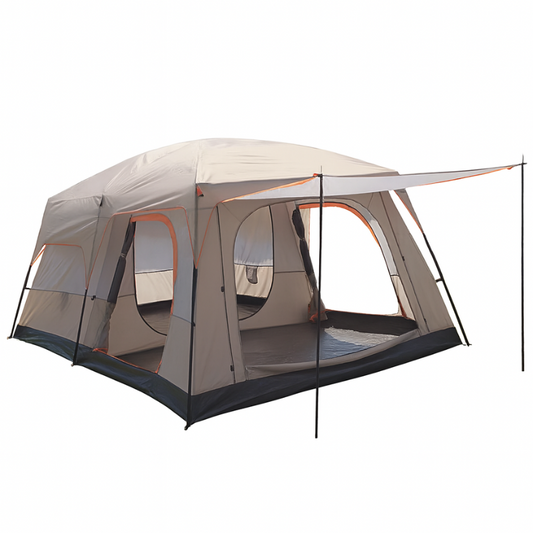 Outdoor Tent 2-4 Person Two-Bedroom Camping